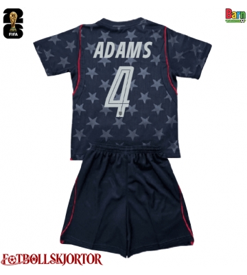Förenta stater Tyler Adams #4 Borta Kläder Barn VM 2026 Kortärmad (+ Korta byxor)